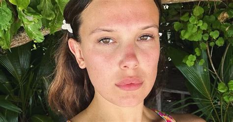 millie bobby brown string bikini|Millie Bobby Brown Slays in a Teeny Red String Bikini。